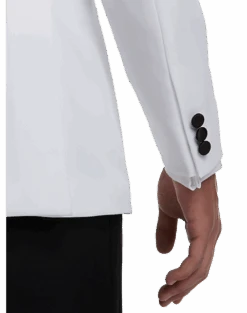 Egara Slim Fit Shawl Lapel Dinner Jacket, White -Men's Wear House Shop MW40 14RR 10 EGARA WHITE ALT1