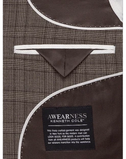 Awearness Kenneth Cole Modern Fit Sport Coat, Tan Plaid 6 Awearness Kenneth Cole Modern Fit Sport Coat, Tan Plaid -Men's Wear House Shop MW40 15TA 65 AWEARNESS KENNETH COLE TAN GLEND PLAID ALT2