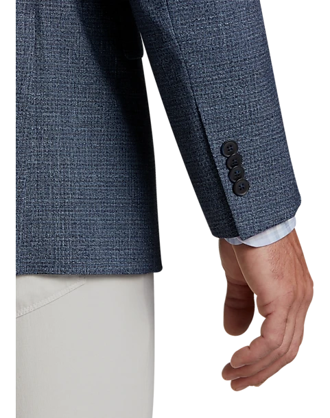 Awearness Kenneth Cole Modern Fit Sport Coat, Blue Tic 2 Awearness Kenneth Cole Modern Fit Sport Coat, Blue Tic - Image 2