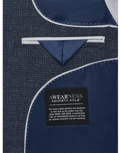 Awearness Kenneth Cole Modern Fit Sport Coat, Blue Tic 6 Awearness Kenneth Cole Modern Fit Sport Coat, Blue Tic -Men's Wear House Shop MW40 15TH 70 AWEARNESS KENNETH COLE BLUE TIC ALT2
