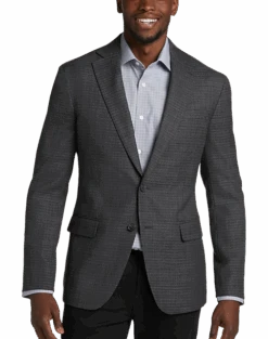Awearness Kenneth Cole Sport Coat, Charcoal Check