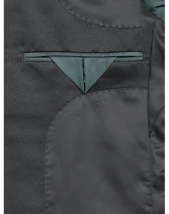 After Hours Slim Fit Satin Peak Lapel Dinner Jacket, Green Paisley -Men's Wear House Shop MW40 160D 35 AFTER HOURS GREEN BLACK ALT2