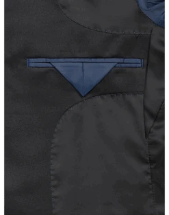 After Hours Slim Fit Satin Peak Lapel Dinner Jacket, Blue Paisley 5 After Hours Slim Fit Satin Peak Lapel Dinner Jacket, Blue Paisley -Men's Wear House Shop MW40 160J 70 AFTER HOURS BLUE PAISLEY ALT2