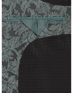 Egara Slim Fit Dinner Jacket, Green Floral 5 Egara Slim Fit Dinner Jacket, Green Floral -Men's Wear House Shop MW40 16G0 30 EGARA GREEN FLORAL ALT2