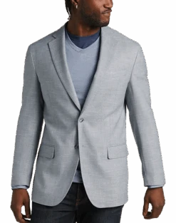 Awearness Kenneth Cole Modern Fit Sport Coat, Gray Tic