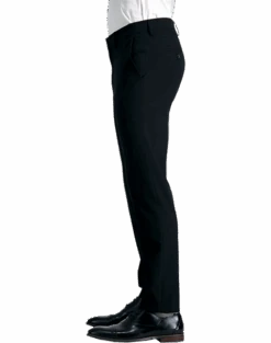 J.M. Haggar Ultra Slim Fit Flat-Front Pants, Black Sharkskin 5 J.M. Haggar Ultra Slim Fit Flat-Front Pants, Black Sharkskin -Men's Wear House Shop MW40 237E 02 HAGGAR BLACK SOLID ALT2