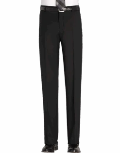 Awearness Kenneth Cole Modern Fit Wool Dress Pants, Gray