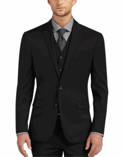 Awearness Kenneth Cole AWEAR-TECH Slim Fit Suit Separates Coat, Blue -Men's Wear House Shop MW40 31K3 02 AWEARNESS BY KENNETH COLE BLACK ALT2 2