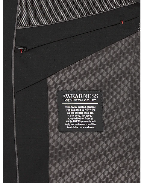 Awearness Kenneth Cole AWEAR-TECH Slim Fit Suit Separates Coat, Black 4 Awearness Kenneth Cole AWEAR-TECH Slim Fit Suit Separates Coat, Black - Image 4