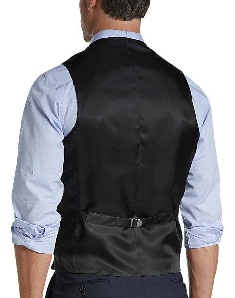 Joseph Abboud Charcoal Tic Modern Fit Suit Separates Vest 2 Joseph Abboud Charcoal Tic Modern Fit Suit Separates Vest - Image 2