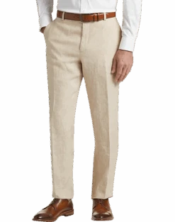 JOE Joseph Abboud Linen Slim Fit Suit Separates Pants, Tan