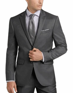 JOE Joseph Abboud Charcoal Gray Slim Fit Suit