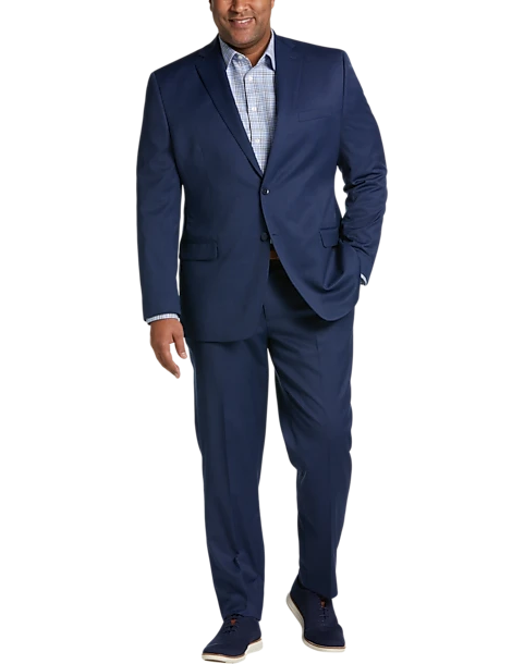 Michael Strahan Postman Blue Classic Fit Suit 1 Michael Strahan Postman Blue Classic Fit Suit