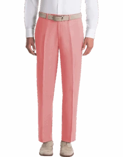 Lauren By Ralph Lauren Classic Fit Linen Suit Separates Pants, Red
