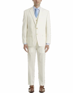 Lauren By Ralph Lauren Classic Fit Suit Separates Pants, Cream