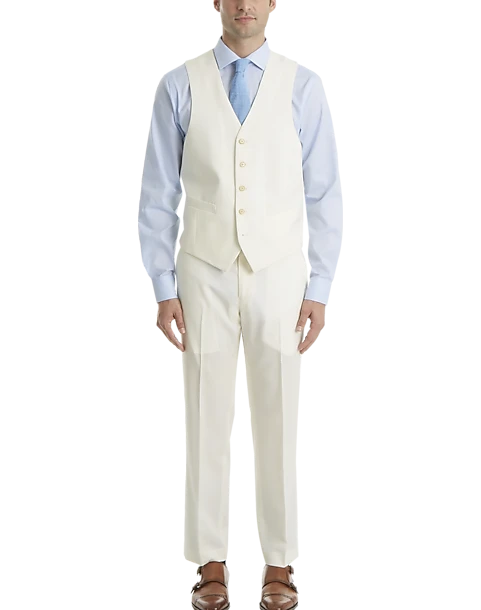 Lauren By Ralph Lauren Classic Fit Suit Separates Vest, Cream