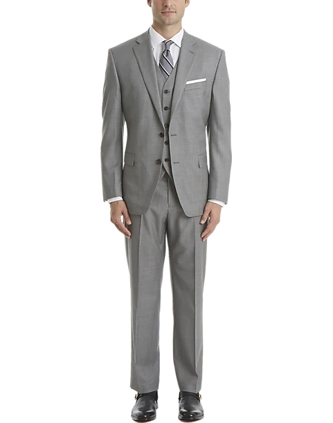 Lauren By Ralph Lauren Classic Fit Suit Separates Coat, Light Gray Sharkskin - Image 2