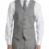 Lauren By Ralph Lauren Classic Fit Suit Separates Vest, Light Gray Sharkskin