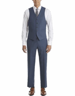 Lauren By Ralph Lauren Classic Fit Suit Separates Vest, Blue Sharkskin
