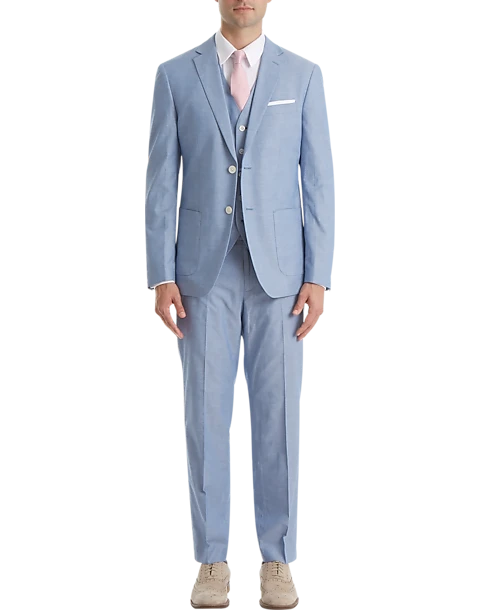 Lauren By Ralph Lauren Classic Fit Suit Separates Coat, Blue Chambray 1 Lauren By Ralph Lauren Classic Fit Suit Separates Coat, Blue Chambray
