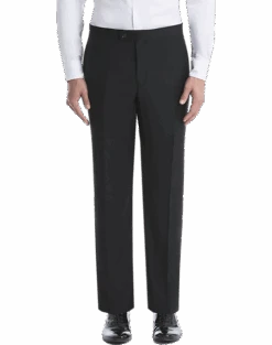 Lauren By Ralph Lauren Classic Fit Suit Separates Tuxedo Pants, Black