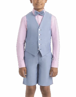 Lauren By Ralph Lauren Boys (Sizes 4-7) Suit Separates Vest, Light Blue Chambray