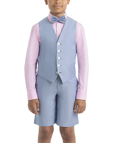 Lauren By Ralph Lauren Boys (Sizes 4-7) Suit Separates Vest, Light Blue Chambray 1 Lauren By Ralph Lauren Boys (Sizes 4-7) Suit Separates Vest, Light Blue Chambray
