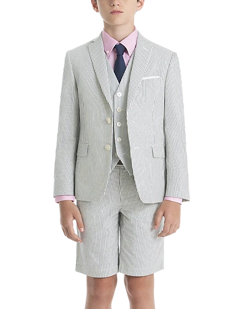 Lauren By Ralph Lauren Boys (Size 8-20) Suit Separates Coat, Blue & White Seersucker 5 Lauren By Ralph Lauren Boys (Size 8-20) Suit Separates Coat, Blue & White Seersucker - Image 5