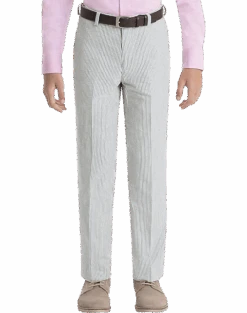 Lauren By Ralph Lauren Boys (Size 8-20) Suit Separates Pants, Blue & White Seersucker