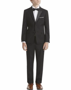 Lauren By Ralph Lauren Boys (Sizes 4-7) Suit Separates Tuxedo Pants, Black -Men's Wear House Shop MW40 3VGP 10 LAUREN BY RALPH LAUREN FORMAL ALT3
