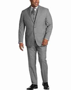 Awearness Kenneth Cole AWEAR-TECH Slim Fit Suit Separates Coat, Black & White Sharkskin