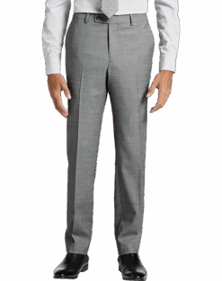 Awearness Kenneth Cole AWEAR-TECH Slim Fit Suit Separates Pants, Black & White Sharkskin