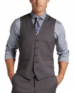 Awearness Kenneth Cole AWEAR-TECH Slim Fit Suit Separates Vest, Dove Gray