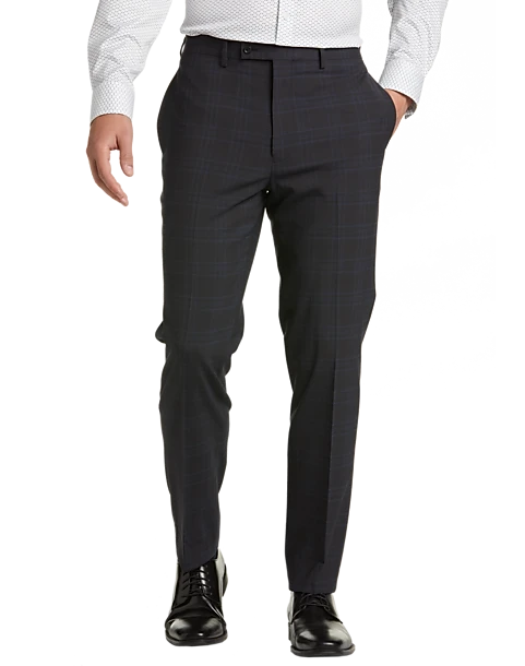 Calvin Klein X-Fit Slim Fit Suit, Charcoal Plaid 3 Calvin Klein X-Fit Slim Fit Suit, Charcoal Plaid - Image 3