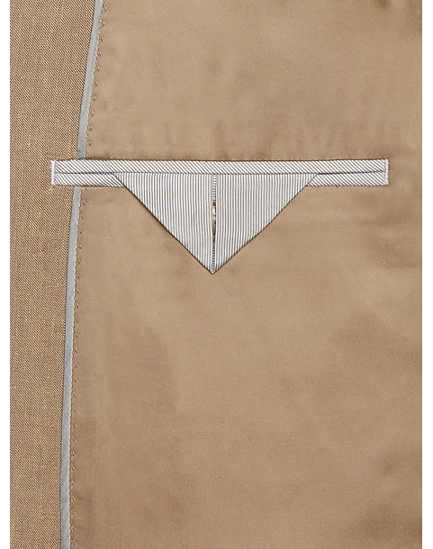 Calvin Klein X-Fit Slim Fit Linen Blend Suit Separates Coat, Tan 3 Calvin Klein X-Fit Slim Fit Linen Blend Suit Separates Coat, Tan - Image 3