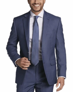 Lauren By Ralph Lauren Classic Fit Suit Separates Coat, Blue Tic