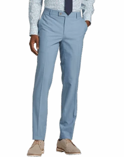 Egara Skinny Fit Suit Separates Pants, Light Blue