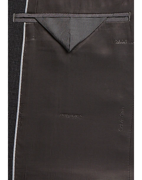 Calvin Klein Slim Fit Suit, Charcoal Check 4 Calvin Klein Slim Fit Suit, Charcoal Check - Image 4