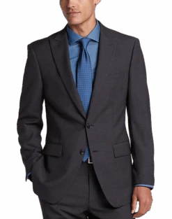 Calvin Klein Slim Fit Suit, Charcoal Check