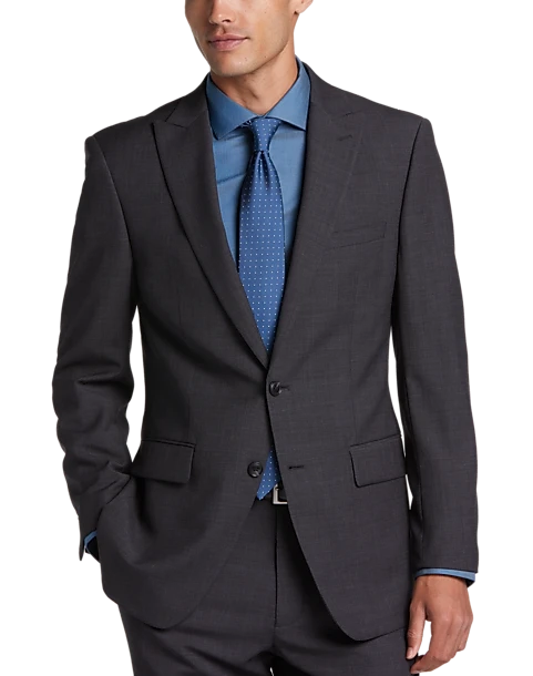 Calvin Klein Slim Fit Suit, Charcoal Check 1 Calvin Klein Slim Fit Suit, Charcoal Check