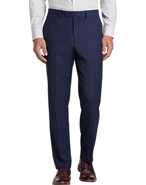 Lauren By Ralph Lauren Classic Fit Suit, Blue Windowpane Plaid 3 Lauren By Ralph Lauren Classic Fit Suit, Blue Windowpane Plaid - Image 3