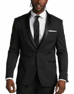 Wilke-Rodriguez Slim Fit Shawl Lapel Tuxedo, Black