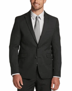 Wilke Rodriguez Slim Fit Suit, Charcoal Check