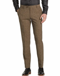 Paisley & Gray Slim Fit Suit Separates Pants, Caramel Donegal