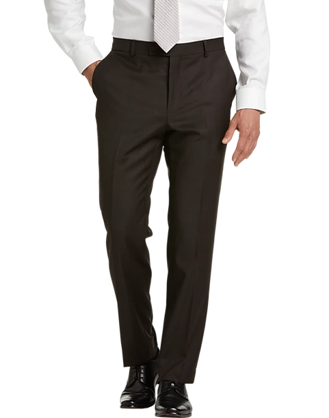 Awearness Kenneth Cole Slim Fit Suit, Brown Plaid 3 Awearness Kenneth Cole Slim Fit Suit, Brown Plaid - Image 3