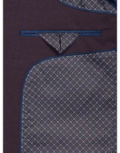 Egara Skinny Fit Suit Separates Coat, Plum Tic 6 Egara Skinny Fit Suit Separates Coat, Plum Tic -Men's Wear House Shop MW40 3X2D 07 EGARA ORANGE PLUM TIC ALT2