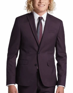 Egara Skinny Fit Suit Separates Coat, Plum Tic