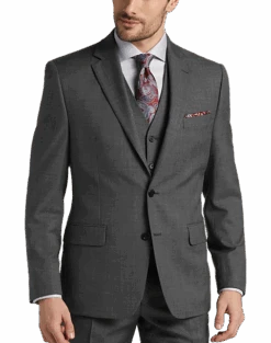 Joseph Abboud Classic Fit Suit Separates Coat, Gray Sharkskin 7 Joseph Abboud Classic Fit Suit Separates Coat, Gray Sharkskin -Men's Wear House Shop MW40 3XAT 90 JOSEPH ABBOUD GRAY SHARKSKIN ALT2