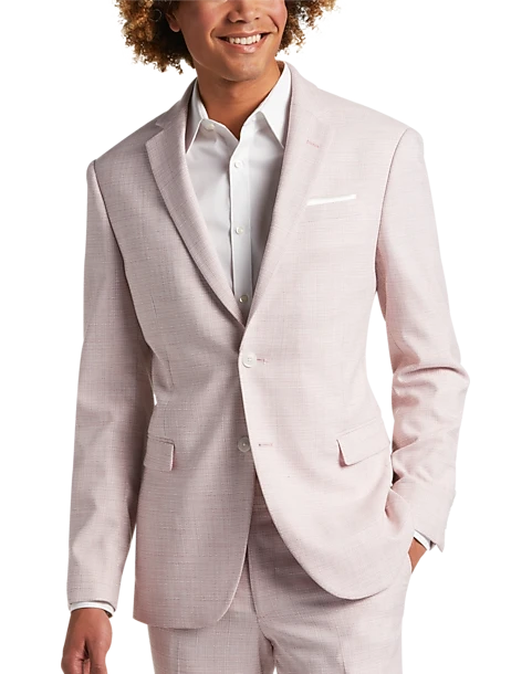 Egara Skinny Fit Suit Separates Coat, Rose Tic 1 Egara Skinny Fit Suit Separates Coat, Rose Tic