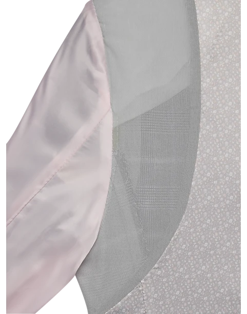 Egara Skinny Fit Suit Separates Coat, Gray & Pink Plaid 4 Egara Skinny Fit Suit Separates Coat, Gray & Pink Plaid - Image 4